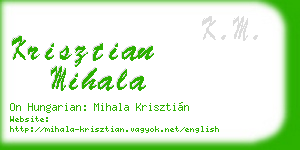 krisztian mihala business card